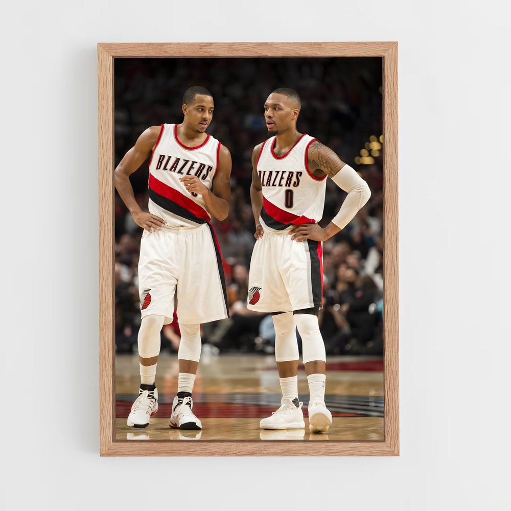 Poster Duel sur le Terrain – affiche Basketball (vue 4)